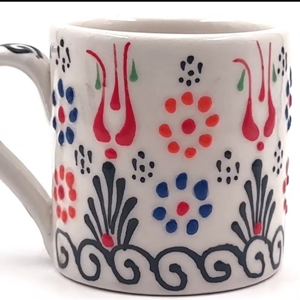 2 Mahserte Handmade Ceramic 5Oz Espresso Cups, Coffee Cup Set, NEW! - Picture 5 of 9